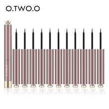 Load image into Gallery viewer, O.TWO.O 12pcs/set Liquid Eyeliner Pen Black Beauty Cat Style 24 Hours Long-lasting Waterproof Makeup Cosmetic Tool