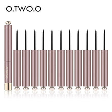 Load image into Gallery viewer, O.TWO.O 12pcs/set Liquid Eyeliner Pen Black Beauty Cat Style 24 Hours Long-lasting Waterproof Makeup Cosmetic Tool
