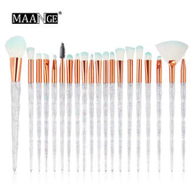 Load image into Gallery viewer, 7-20Pcs Diamond Makeup Brushes Set