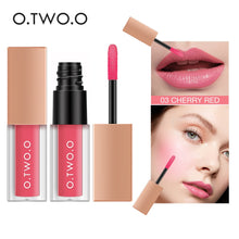 Load image into Gallery viewer, O.TWO.O 2 In 1 Lip Gloss + Liquid Blusher Double Effect Long Lasting Waterproof 4 Colors Soft Silky Smooth Makeup