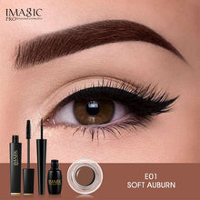 Load image into Gallery viewer, IMAGIC Set Combinatie Wimper Krullend en Lang Mascara Waterdichte Langdurige EyelinerProfessional Eyebrow Gel 6 Colors Eyebrow