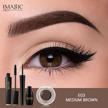 Load image into Gallery viewer, IMAGIC Set Combinatie Wimper Krullend en Lang Mascara Waterdichte Langdurige EyelinerProfessional Eyebrow Gel 6 Colors Eyebrow
