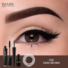 Load image into Gallery viewer, IMAGIC Set Combinatie Wimper Krullend en Lang Mascara Waterdichte Langdurige EyelinerProfessional Eyebrow Gel 6 Colors Eyebrow