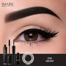 Load image into Gallery viewer, IMAGIC Set Combinatie Wimper Krullend en Lang Mascara Waterdichte Langdurige EyelinerProfessional Eyebrow Gel 6 Colors Eyebrow