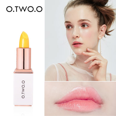 O.TWO.O Lip Balm Temperate Changing Lipstick Long Lasting Hygienic Moisturizing Lipstick Anti Aging Makeup Pink Lip Care