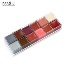 Load image into Gallery viewer, IMAGIC Halloween Face Body Paint Oil Painting Art Make Up Set/12 Flash Tattoo Color+6pcs Paint Brush