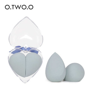O.TWO.O 2pcs/set Soft Sponge Makeup Smooth Blending Face Liquid Foundation Concealer Cream Cosmetic Puff With Box 4 Colors