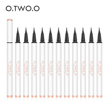 Load image into Gallery viewer, O.TWO.O 12pcs/set Black Color Eyeliner Waterproof Dry Fast Eyes Makeup Not Smudge Lasting Makeup Kit