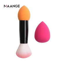 Load image into Gallery viewer, MAANGE blusher brush 2 heads&amp; sponge