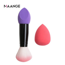 Load image into Gallery viewer, MAANGE blusher brush 2 heads&amp; sponge