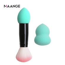 Load image into Gallery viewer, MAANGE blusher brush 2 heads&amp; sponge
