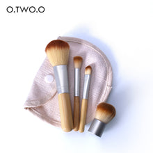 Load image into Gallery viewer, O.TWO.O 4PCS/LOT Bamboo Brush Foundation Brush Make-up Brushes Cosmetic Face Powder Brush For Makeup Beauty Tool