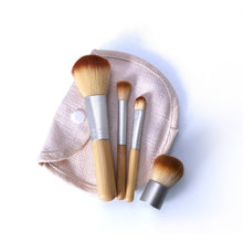 Load image into Gallery viewer, O.TWO.O 4PCS/LOT Bamboo Brush Foundation Brush Make-up Brushes Cosmetic Face Powder Brush For Makeup Beauty Tool