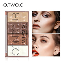 Load image into Gallery viewer, O.TWO.O Contour Palette Face Shading Grooming Powder Makeup 4 Colors Long-Lasting Face Make Up Contouring Bronzer Cosmetics