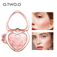 Load image into Gallery viewer, O.TWO.O Highlighters Makeup Powder Natural Shimmer Highlighter Palette High Pigments Heart Shape Glitter Illuminator Cosmetics
