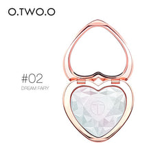 Load image into Gallery viewer, O.TWO.O Highlighters Makeup Powder Natural Shimmer Highlighter Palette High Pigments Heart Shape Glitter Illuminator Cosmetics