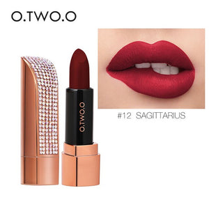 O.TWO.O Twelve Constellation Lipstick  Waterproof Pigment Lips Makeup Semi Velvet Lightweight Lip Stick Cosmetic