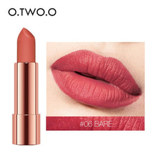 Load image into Gallery viewer, O.TWO.O Matte Lipstick Nude Brown Red Lips Makeup Velvet Silky Smooth Texture Long Lasting Waterproof Lip Stick 12 Colors