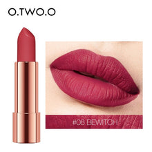 Load image into Gallery viewer, O.TWO.O Matte Lipstick Nude Brown Red Lips Makeup Velvet Silky Smooth Texture Long Lasting Waterproof Lip Stick 12 Colors