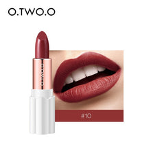 Load image into Gallery viewer, O.TWO.O Semi Velvet Lipstick Nude Rich Color Waterproof Moisturizing Long Lasting Lightweight Lips Makuep 12 Colors