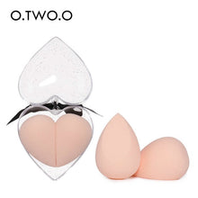Load image into Gallery viewer, O.TWO.O 2pcs/set Makeup Sponge Heart-Shape Box Non-Latex Material Cosmetic Puff Powder Foundation Use Beauty Make Up Tools