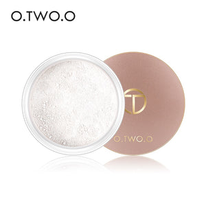 O.TWO.O Smooth Loose Powder Matt Makeup Transparent Finishing Powder Waterproof Cosmetic Puff For Face Finish Setting With Puff