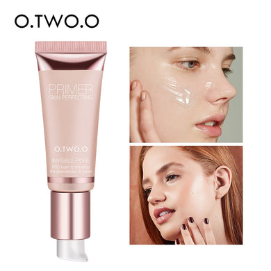 O.TWO.O Makeup Base Face Primer Gel Invisible Pore Light Oil-Free Makeup Finish No Creases Not Cakey Foundation Primer Cosmetic