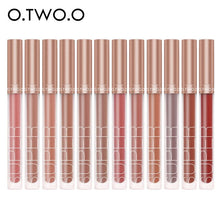 Load image into Gallery viewer, O.TWO.O Matte Lip Gloss Wholesale 12 pcs Waterproof Non Sticky Liquid Lipstick Moist Velvet Lip Glaze Woman Makeup Set