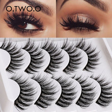 Load image into Gallery viewer, O.TWO.O 5 Pairs 3D Mink Lashes False Eyelashes Makeup Tools Natural Long Thick Volume Eyelashes  Beauty Fluffy Eyelashes