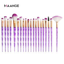 Load image into Gallery viewer, 7-20Pcs Diamond Makeup Brushes Set