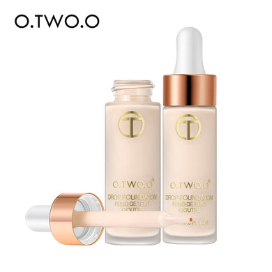 O.TWO.O Liquid Foundation Professional Makeup Base  Oil Free Full Coverage Concealer Long Lasting Liquid Foundation Cosmetics