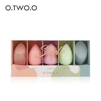 O.TWO.O 5 PCS Makeup Sponge Set ProFessional Cosmetic Puff For Foundation Concealer Cream Make Up Soft Water Puff Set Woman Gift