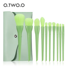 Load image into Gallery viewer, O.TWO.O 10 Pcs Makeup Brushes Set Eye Shadow Face Blush Foundation Presses Powder Eyebrow Brushes Makeup Tools Cosmetics