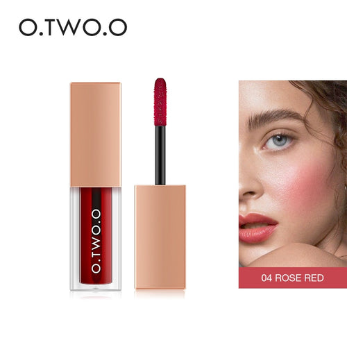 O.TWO.O Liquid Blush For Face Makeup Rubor Peach Palette High Pigment Easy To Wear Face Blusher Waterproof Korean Makeup