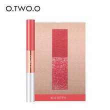 Load image into Gallery viewer, O.TWO.O Matte Liquid Lipstick Glitter Lip Gloss  2 in1 Lips Makeup  Waterproof Cosmetic Beauty Transperant  lipgloss Glitter