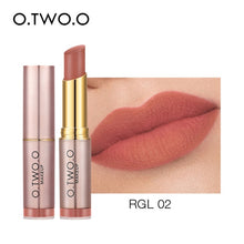 Load image into Gallery viewer, O.TWO.O Matte Lipstick Not Dry Waterproof Lip Balm Non Sticky 12 Colors Sexy Nude Pink Red Lip Tint Moist Lips Makeup Cosmetics