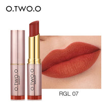 Load image into Gallery viewer, O.TWO.O Matte Lipstick Not Dry Waterproof Lip Balm Non Sticky 12 Colors Sexy Nude Pink Red Lip Tint Moist Lips Makeup Cosmetics