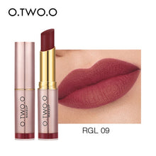 Load image into Gallery viewer, O.TWO.O Matte Lipstick Not Dry Waterproof Lip Balm Non Sticky 12 Colors Sexy Nude Pink Red Lip Tint Moist Lips Makeup Cosmetics