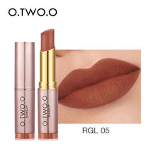Load image into Gallery viewer, O.TWO.O Matte Lipstick Not Dry Waterproof Lip Balm Non Sticky 12 Colors Sexy Nude Pink Red Lip Tint Moist Lips Makeup Cosmetics