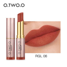 Load image into Gallery viewer, O.TWO.O Matte Lipstick Not Dry Waterproof Lip Balm Non Sticky 12 Colors Sexy Nude Pink Red Lip Tint Moist Lips Makeup Cosmetics