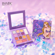 Load image into Gallery viewer, IMAGIC 9-color eyeshadow palette matte pearlescent hybrid disc