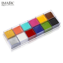 Load image into Gallery viewer, IMAGIC 12 Colors Flash Tattoo Face Body Paint Oil Painting Art Halloween