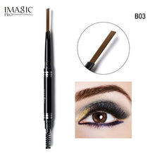 Load image into Gallery viewer, IMAGIC professional waterproof eyebrow pencil with brush double head