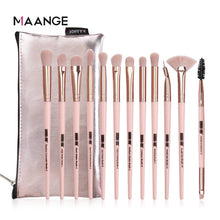 Load image into Gallery viewer, MAANGE 7/11/14 Pcs Pink Makeup Brushes Set with bag