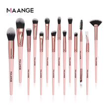 Load image into Gallery viewer, MAANGE 7/11/14 Pcs Pink Makeup Brushes Set with bag