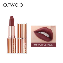 Load image into Gallery viewer, O.TWO.O Matte Lipstick Lips Makeup Waterproof Lip Balm Long Lasting High Pigmentation Lip Tint Square Lipstick Tube Cosmetic