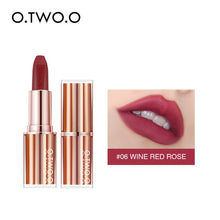 Load image into Gallery viewer, O.TWO.O Matte Lipstick Lips Makeup Waterproof Lip Balm Long Lasting High Pigmentation Lip Tint Square Lipstick Tube Cosmetic