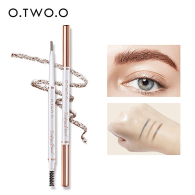O.TWO.O Eyebrow Pencil Waterproof Eyebrow Makeup Triangle Eyebrow Pen Dark Brow Pen With Eyebrow Brush 3 Colors Eyebrow Cosmetic