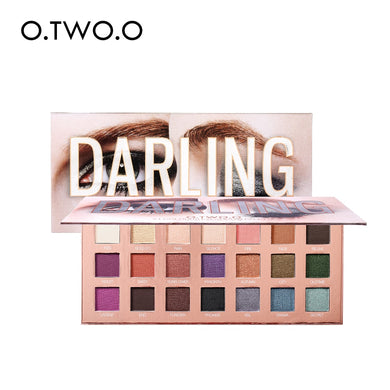 O.TWO.O Makeup Eye Shadow Palette 21 Colors High Pigmented Smooth Nude Glitter Shimmer Eyeshadow Pallete Cosmetic Beauty