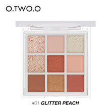 Load image into Gallery viewer, O.TWO.O Eyeshadow Cosmetics 9 Colors Nude Shimmer High Pigmented Shadows Waterproof Eye Shadow Palette Glitter For Eyes Makeup